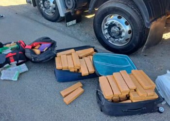 Mais de 240 quilos de drogas são apreendidos na cabine de caminhão que seguia pela BR-135