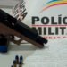 Após furto, réplica de arma é encontrada enterrada no quintal da casa da tia do suspeito