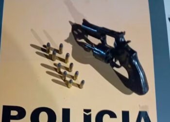 Polícia encontra revólver escondido no filtro de ar de uma caminhonete na MGC-259, em Gouveia