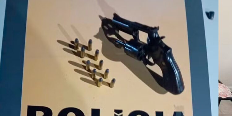 Polícia encontra revólver escondido no filtro de ar de uma caminhonete na MGC-259, em Gouveia