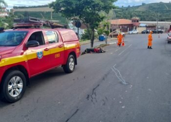 Motociclista fica gravemente ferido após queda em Machado