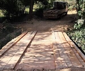 Ponte da comunidade do Tamanduá é reconstruída e melhora acesso na zona rural de Aguanil