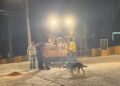 Equipe da Secretaria de Obras realiza limpeza após celebrações de Corpus Christi em Dom Silvério