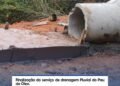 Prefeitura de Tiradentes conclui obra de drenagem pluvial na comunidade do Pau de Óleo